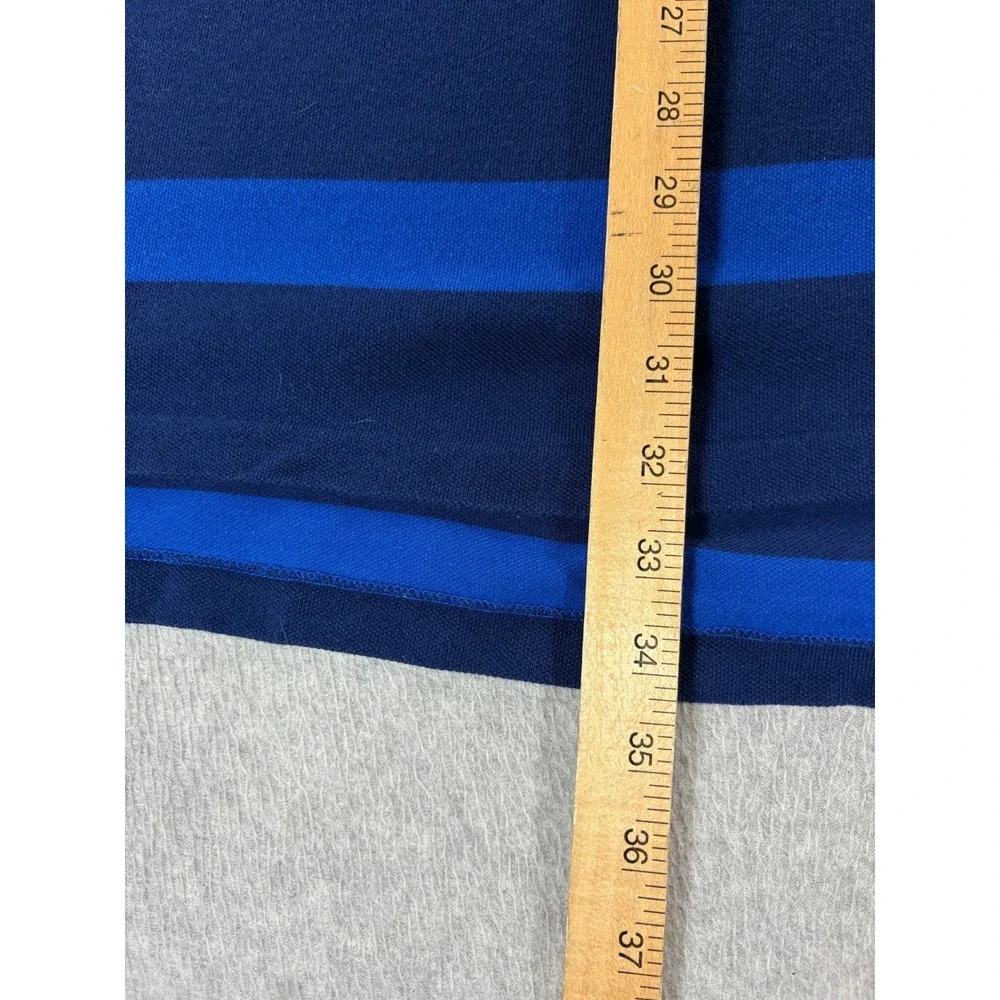 Polo Ralph Lauren Classic Striped Short Sleeve Polo Shirt (Men's 2XL Big) Blue